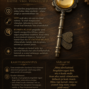 Peegeltalisman "Võti" (kuld)