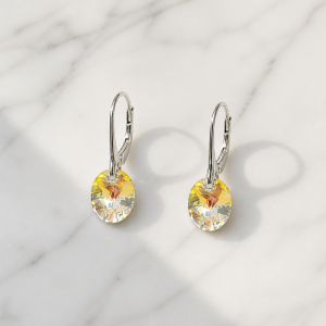 „Helk“ – hõbekõrvarõngad Swarovski AB-kristalliga
